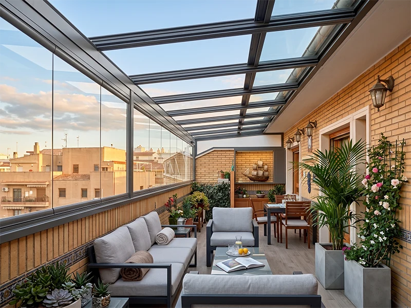 Techo móvil terraza aluminio Getafe