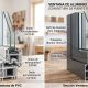 Comparativa de perfil de PVC Kommerling y aluminio Cortizo